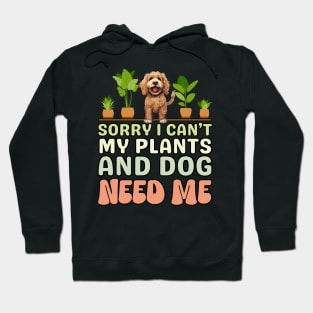 Cockapoo And Plants Hoodie